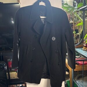 J Percy Black Double-Breasted Coat 4 (Box#2)